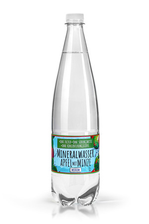 Woda Mineralna z naturalnym aromatem bez cukru słodzików i konserwantów - Jabłko i Brzoskwinia