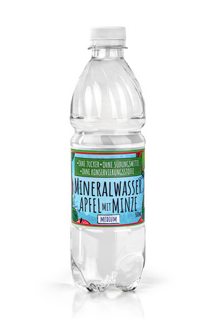 Woda Mineralna z naturalnym aromatem bez cukru słodzików i konserwantów - Jabłko i mięta